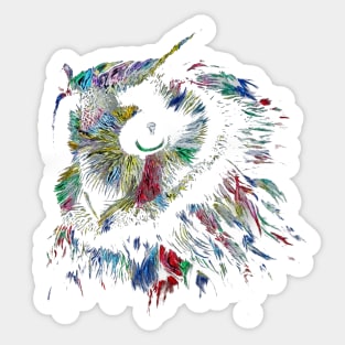 Colorful Owl Sticker